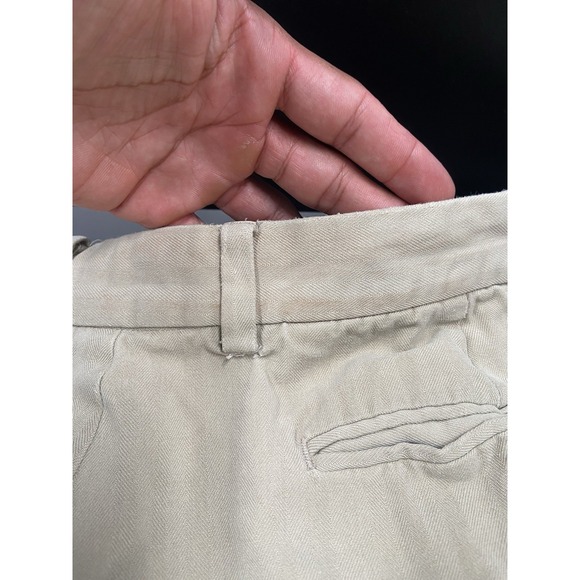 Tommy Bahama Pleated Front Shorts Mens Size 38 Silk Blend Beige Relaxed 9'' - Picture 4 of 7